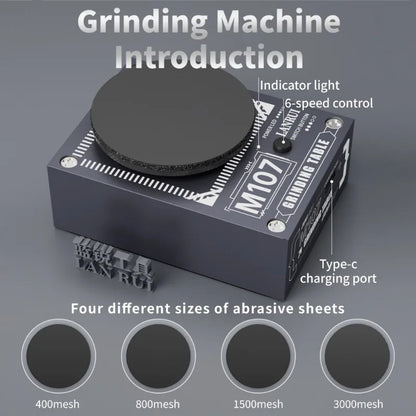 Lanrui Electric Disc Polishing Grinding Machine M107 Hand Sharpening Tool for Scissors Tweezers Blades Carving Knives Tools Set