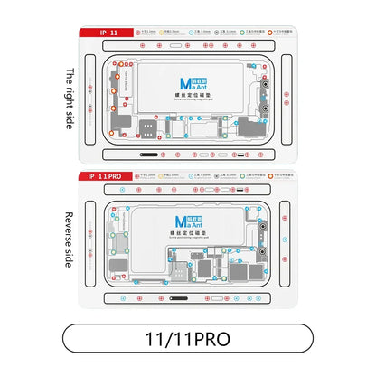 MaAnt screw positioning plus magnetic pad for iPhone X-15pro Max screw holder chart pad mobile phone repair and disassembly tool