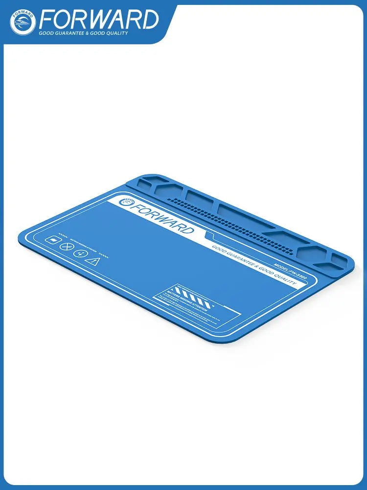 Forward FW-S500 Mobile Phone Repair Heat-Insulating Silicone Work Mat with Screw Organizer Multifunctional Repair Maintenance P