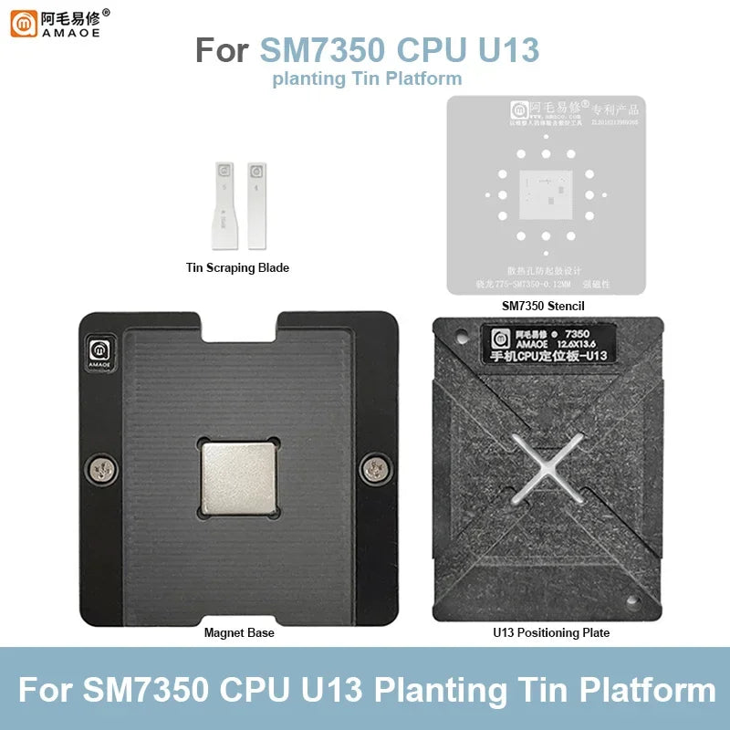 Plataforma de reballing BGA para CPU AMAOE U13 SM7350