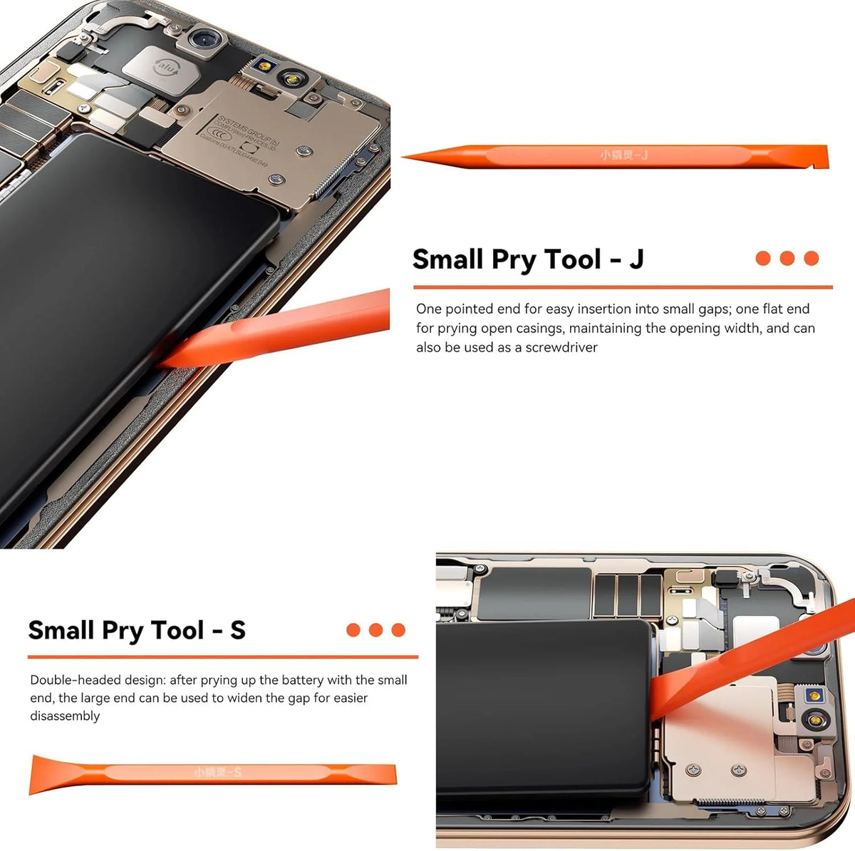 I2C 7-Piece Phone Opening Pry Tool and Bottle Set