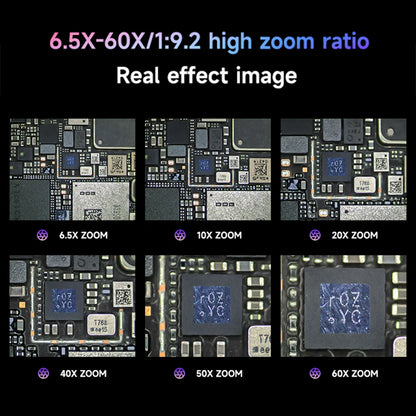 MECHANIC ROBOT 6560T 6.5-60X Trinocular Stereo Microscope for Electronic Repair Motherboard PCB Welding Fault Detection Tool