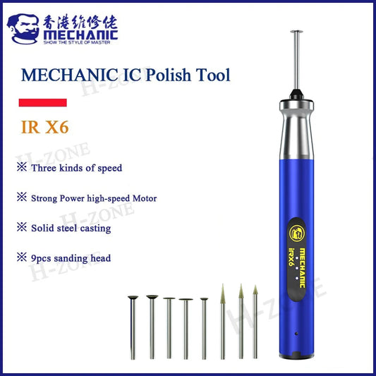 MECHANIC IR X6 Charging Wireless Small Handheld Chip polishing Pen MINI Electric Carving Pen Grinding Machine for Mobile Phone