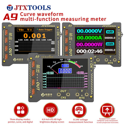 JTX A9 Accurate Curve Waveform Multi-function Measuring Meter Digital Display 0-36V Voltage and Current Precision Tester Meter