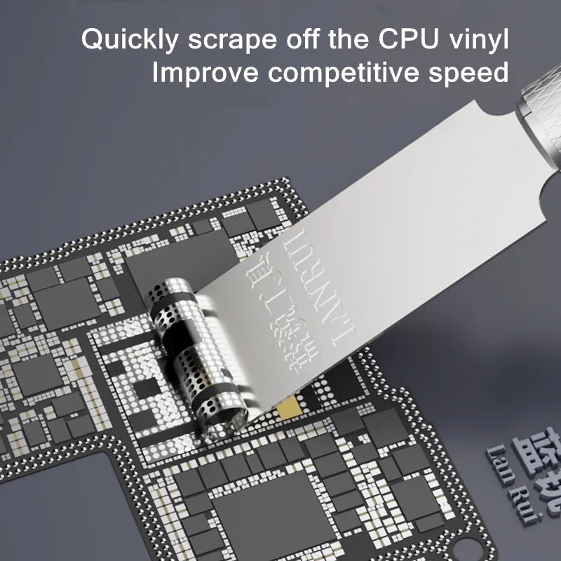 Lanrui 007 10PCS CPU Glue Removing Balde Set for Mobile Phone High Toughness Precision Cutting Knife CPU Repair Glue Shovel