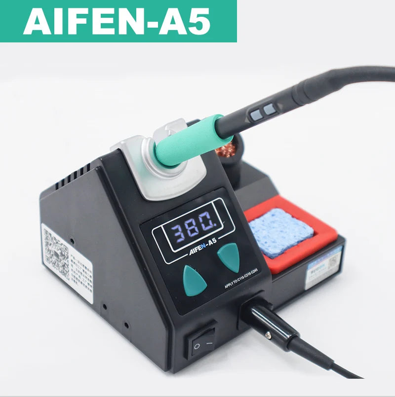 AIFEN A5 Soldering Station Compatible Soldering Iron Tips C210 245 C115 Handle Soldering and Rework Station Electronic Tool
