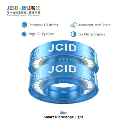 JCID Microscope Light Source – Featuring a Dual-Color (Warm/Cool) Eye-Protection Spotlight.