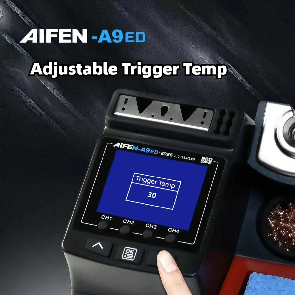 AIFEN A9ED Electronic Soldering Station C210 C245 Solder Iron Handle Welding Rework Tool for DIY And Electronics Rep