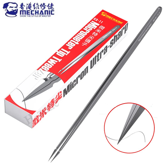 MECHANIC KA-11 Special pointed manual micrometer tweezers non-magnetic anti-adsorption precision electronic maintenance tool