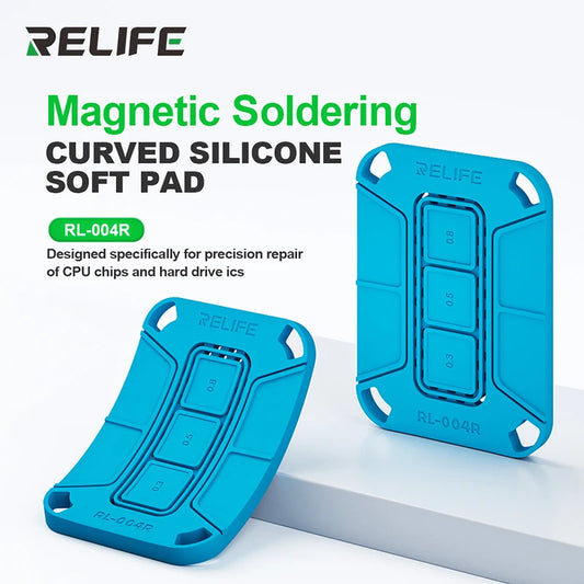 RELIFE RL-004R Curved Magnetic Soldering Pad Soft and Heat Resistant，for CPU Chips and Hard Drive ic Soldering Repair Tools