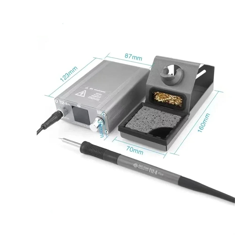 OSS T12-X Plus 75W Solder Station Set Digital Display Constant Temperature for Mobile Phone Repair Welding Tool with T12 Tip