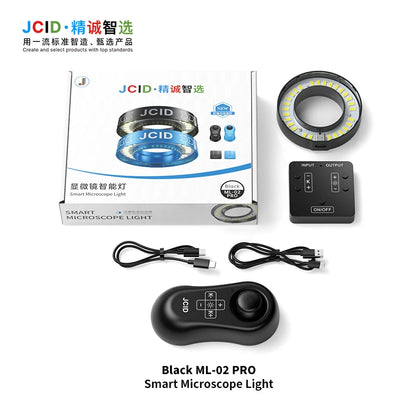 JCID Smart Microscope LED Ring Light Dual Adjustable Color Brightness For Phone Motherboard PCB Soldering Inspection Repair Tool