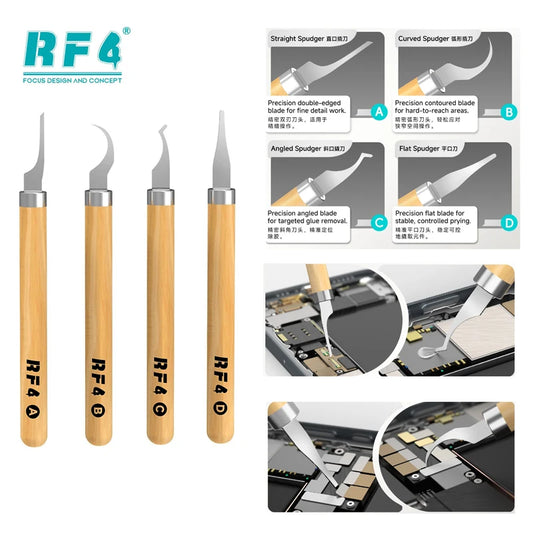 RF4 KH15 IC Chip Repair Thin Blade Tools Set CPU Edge Removal Tool Remove for Mobile Phone Computer CPU Motherboard Chip Repair