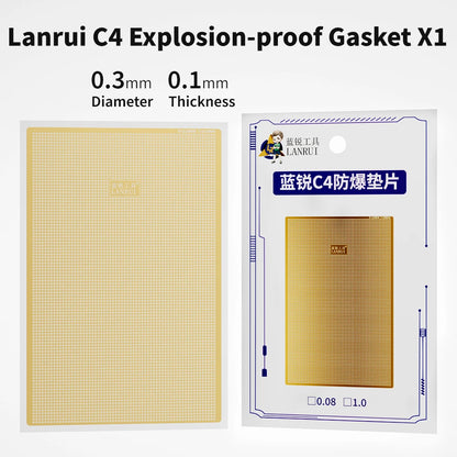 LANRUI C4 Explosion-Proof Gasket for Phone Mainboard Middle Frame Repair Welding Prevent Short Circuit/Improve Soldering Succes
