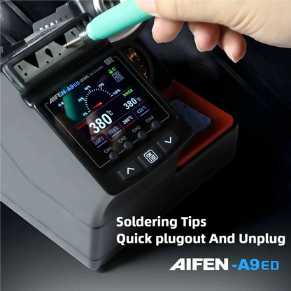 AIFEN A9ED Electronic Soldering Station C210 C245 Solder Iron Handle Welding Rework Tool for DIY And Electronics Rep