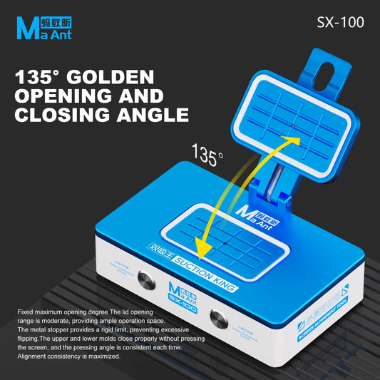 MAANT SX-100 Herramienta de alineación de pantalla LCD de doble succión de 8 pulgadas