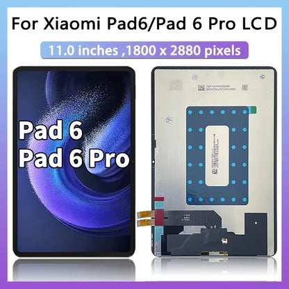 11" New For Xiaomi Pad 6 LCD Display Touch Screen Digitizer Assembly For Mi Pad6 Pro 6Pro LCD Replacement