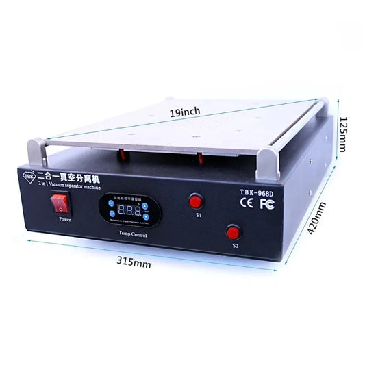 Separador de pantallas LCD al vacío TBK 968D de 19 pulgadas
