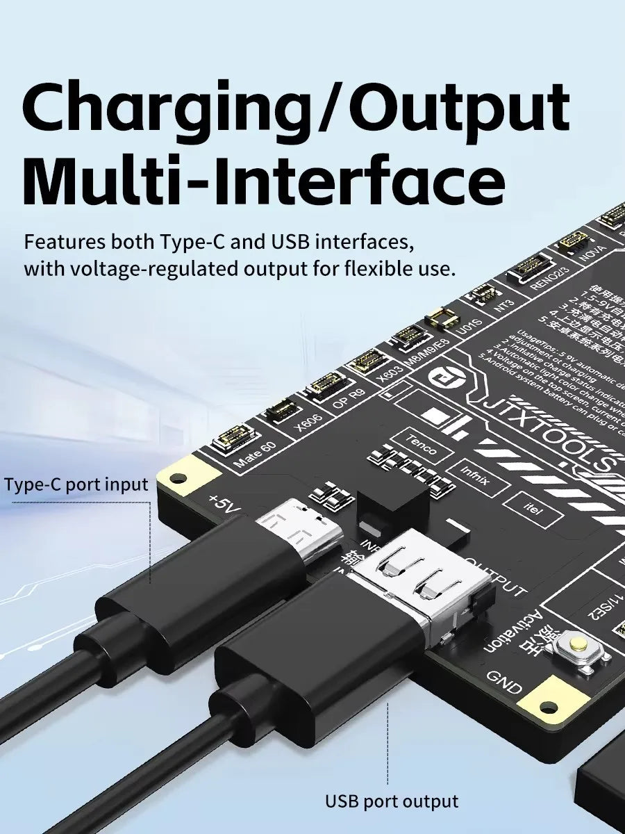 JTX B9 Placa de activación de batería de 5V-9V para modelos Ip 6s-17PM Android 400 para herramientas de reparación de teléfonos móviles