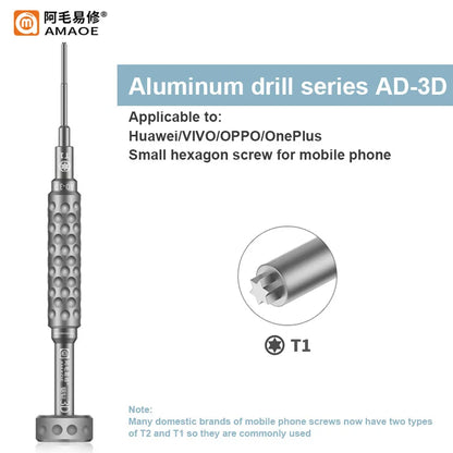Amaoe AD-2D & AD-3D Precision Screwdriver with S2 Steel Bit for Phone Repair