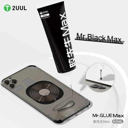 2UUL DA45/DA46 MR. Glue Max 60ml Black/white High-Strength Adhesive Fast Drying Multi-Purpose Glue for phone Electronic Repairs
