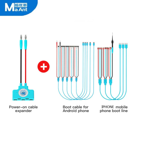 Opciones de cable de alimentación y adaptador de arranque para teléfonos MAANT