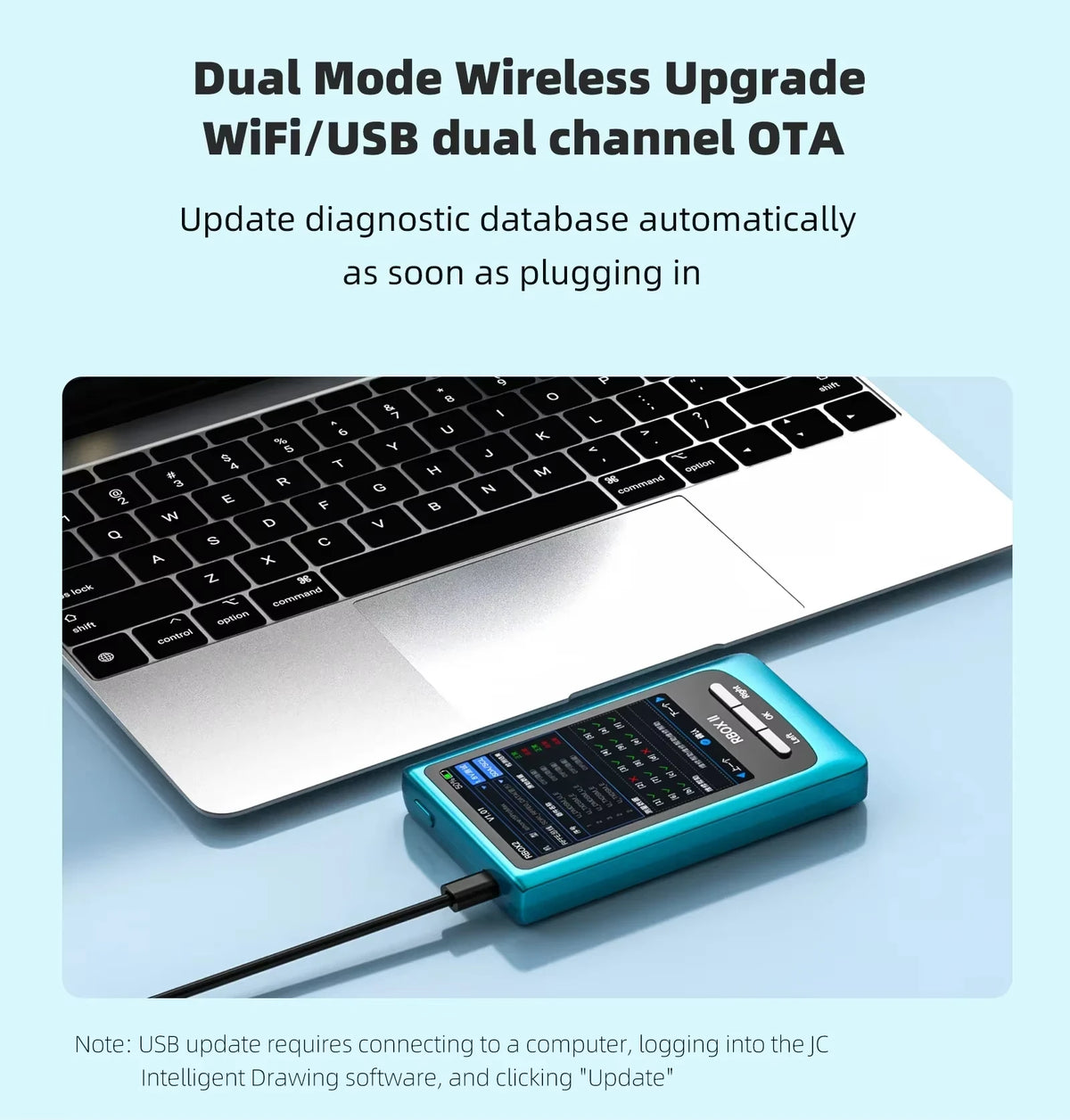 JC JCID RBOX Ⅱ Bus Analyzer for IPhone Android Quick Positioning Motherboard Signal Partial Faults Detection Repair Tool