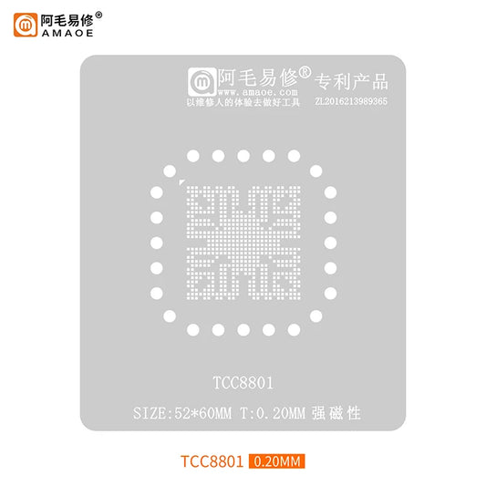 Plataforma magnética de reballing BGA AMAOE TCC8801