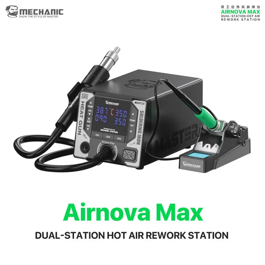 Estación de soldadura térmica inteligente con control de temperatura y salida de aire ensanchada MECHANIC AIRNOVA para desoldar IC BGA