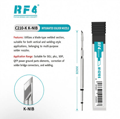 RF4 RF-C210 I/IS/K Soldering Iron Tips