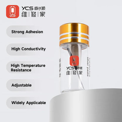 YCS D11 Nano Conductive Silver Paste Low Resistance High Temperature Resistance Mobile Phones Green/Yellow Screen Repair Tool