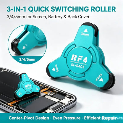 Rodillo de presión para adhesivo de pantalla RF4 RF-RA03 de 3/4/5 mm