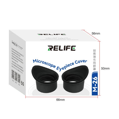 RELIFE M-26 Microscope 3D Goggles Rubber Eyepiece Cover Guards Silicone Eyecup Stereo Microscope Parts Telescopes Eyecups