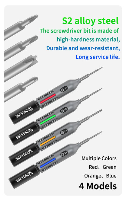 MECHANIC OFFICIAL Firefly Screwdriver YHC-4 Electric Screwdriver Kit with Charging Dock Magnetic S2 Steel Bits Repair Tools
