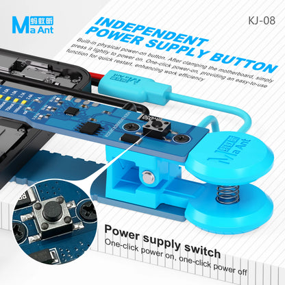 MAANT KJ-08 Pinza de prueba de alimentación para iPhone y Android