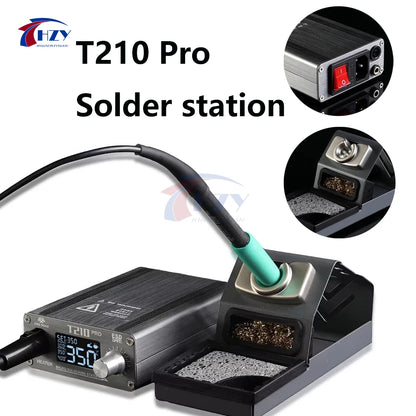 Estación de soldadura OSS T210 PRO de 75 W con encendido inteligente y calentamiento rápido para reparación de precisión, soldadura y retrabajo de PCB, CI y cables voladores