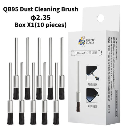 Lanrui 2.35mm/3.0mm 10PCS/BOX QB95 Dust Cleaning Brush Used To Clean Dust From Motherboards Tailports Earphones Speakers