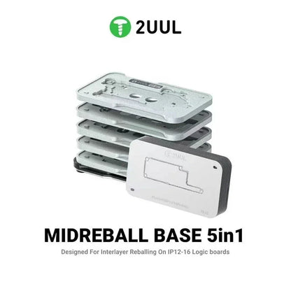 2UUL BH13 Midreball Base 5 IN 1 Designed for Interlayer Reballing on Phone 12-16 Series Logic Boards Super-Strength Magnetic