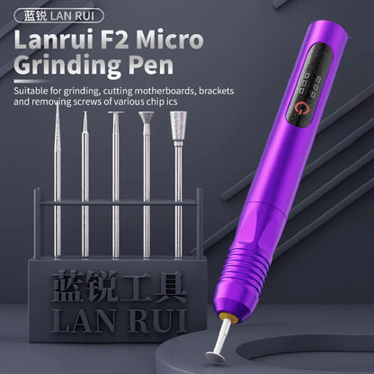 LANRUI F2 Micro Grinding Pen Phone Repair Stripping Stripped Screws Cutting Shield Cover Removal Hard Drive CPU Polishing Tool