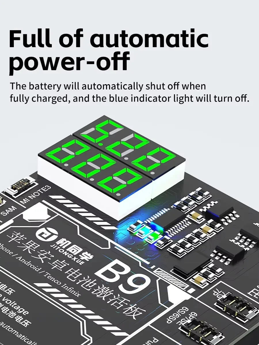 JTX B9 Placa de activación de batería de 5V-9V para modelos Ip 6s-17PM Android 400 para herramientas de reparación de teléfonos móviles