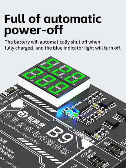 JTX B9 Placa de activación de batería de 5V-9V para modelos Ip 6s-17PM Android 400 para herramientas de reparación de teléfonos móviles