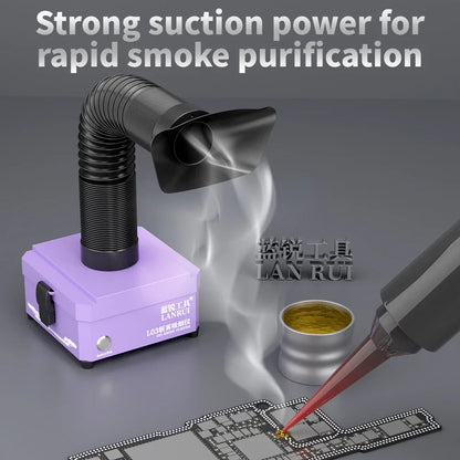LANRUI LR-03 Desktop Soldering Fume Extractor with 3-Layer Filtration