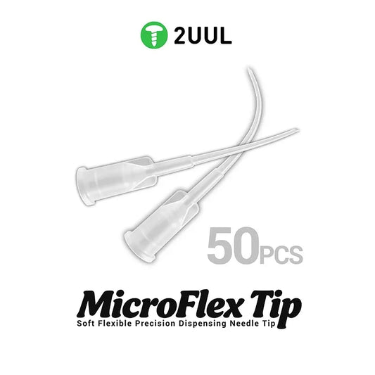 2UUL CS10 Puntas de aguja flexibles para microdosificación, 50 piezas