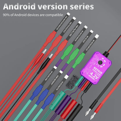 Lanrui AA-12 Power Supply Startup Cable,Android Phone iPhxne Series Supported Power Cable with Original Battery Connector Clip