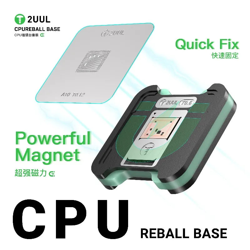 2UUL BH16 Magnetic Dual-Sided NAND Reballing Platform Set for IPhone Android EMMC Qualcomm Hisilicon NAND Flash Chip Repair Tool