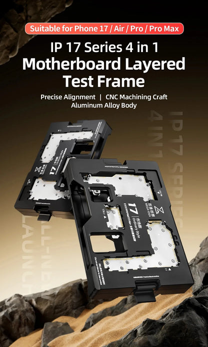 QIANLI ISocket Jig for iPhone X-17 Series motherboard test fixture double-stacked logic board disassemble reassemble repair tool