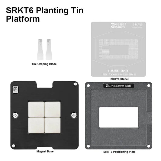 Plataforma de reballing para CPU Intel Core de 11.ª generación AMAOE SRKT6