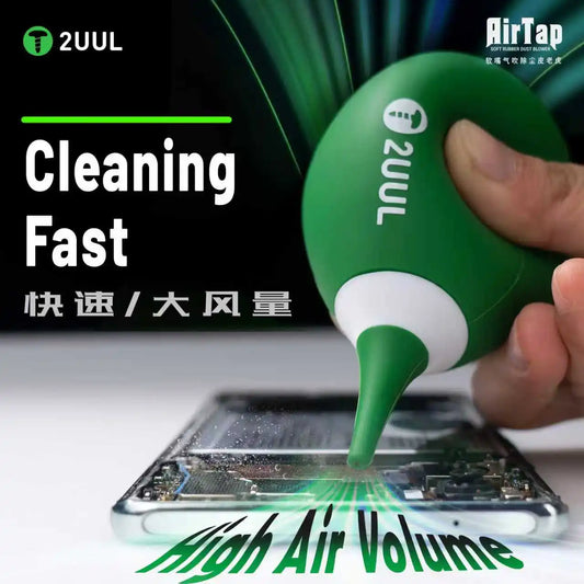2UUL CL31 AirTap, soplador de goma suave para eliminar el polvo rápidamente de teléfonos, placas de circuito impreso, PC, teclados, lentes de cámaras y componentes de relojes; herramienta de limpieza contra el polvo