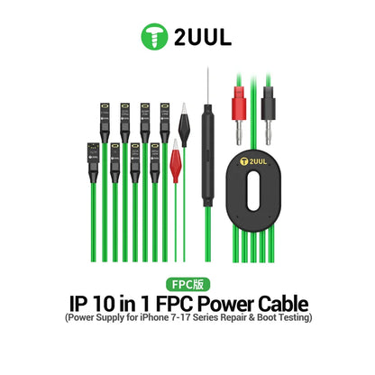 2UUL PW10 Data Startup Power Boot Cable for Mobile Phone IP 7-17ProMax Mobile Phone Repair Power Cable Repair Test Tools