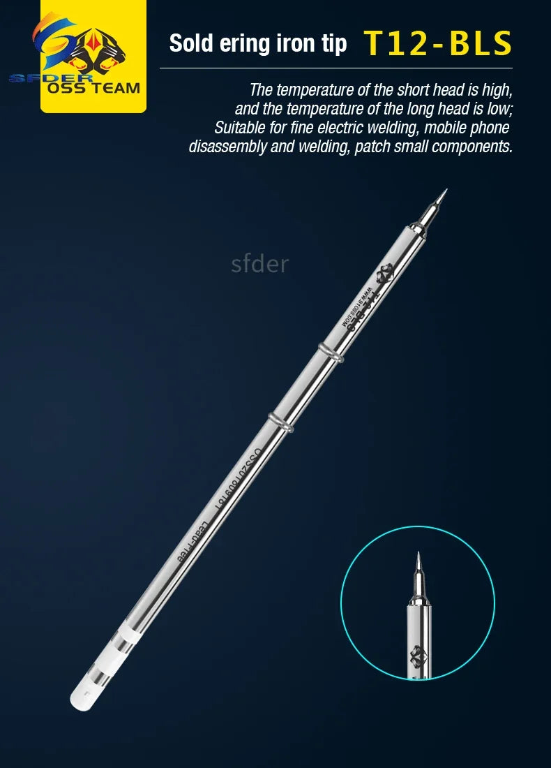 OSS T12 Soldering Iron Tips Integrated Heating Core for T12 Soldering Stations